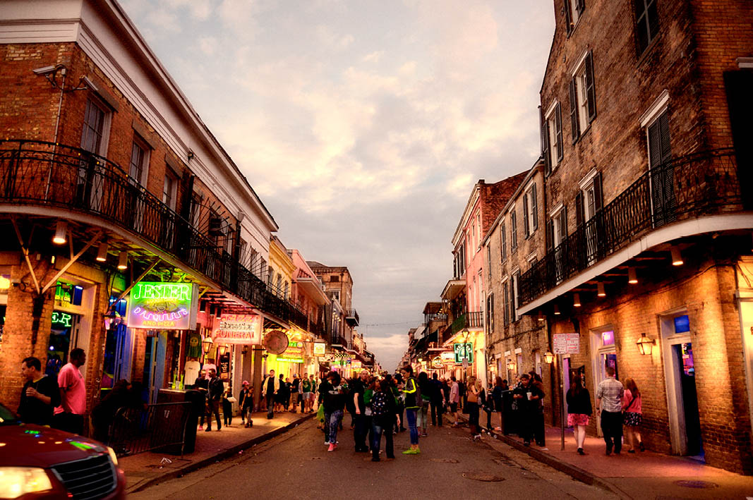 A snapshot of New Orleans during Mardi Gras.