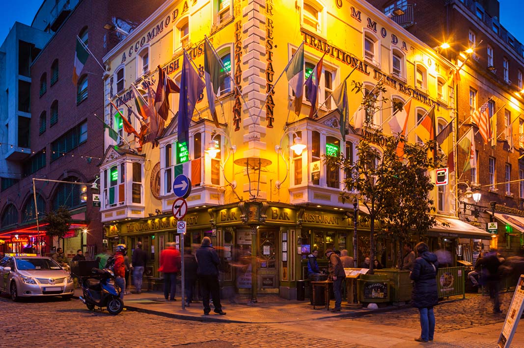 A classic Irish pub in Dublin, Ireland